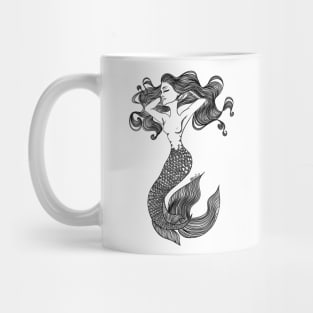 A mermaid and her hair Mug